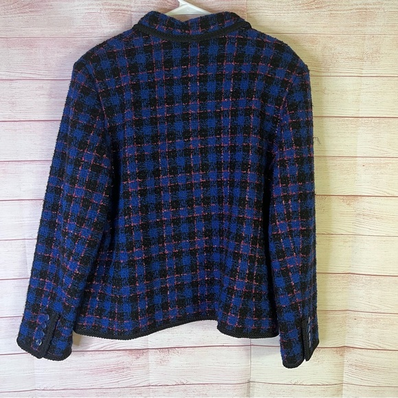 Nygard Collection Tweed Wool Blend Jacket Size 16 - Picture 9 of 10